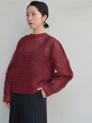AKIRANAKA lattice body hand knit PO(ハンドニット)