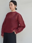 AKIRANAKA lattice body hand knit PO(ハンドニット)