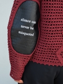 AKIRANAKA lattice body hand knit PO(ハンドニット)