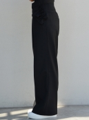 MUVEIL フリル付きワイドスラックス