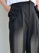 MUVEIL フリル付きワイドスラックス