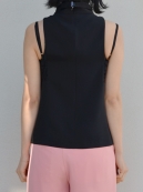 AKIRANAKA combi lace  PO(ハイネックN/Sシャツ)