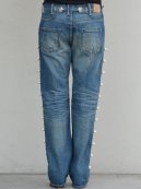 Tu es mon TRESOR Side pearl jeans