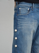 Tu es mon TRESOR Side pearl jeans