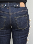 Tu es mon TRESOR Side double pearl edge 1wash