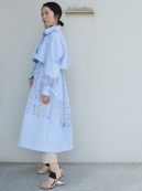 sakayori. オパール加工コートドレス