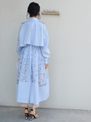 sakayori. オパール加工コートドレス