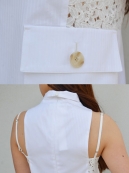 AKIRANAKA combi lace straipe PO(ハイネックN/Sシャツ)