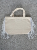 MUVEIL ビーズフリンジミニトート
