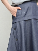 Ujoh ライトオンスデニムフレアスカート