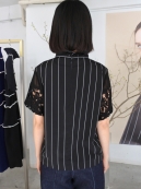 AKIRANAKA Yvonne combi PO(袖レースH/Sプルオーバーシャツ)