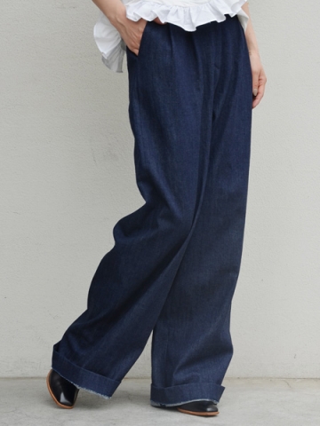 muller of yoshiokubo デニムワイドパンツ
