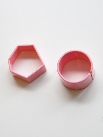 BijouRI High&Polygon Ring Set (2Pset)