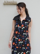 AKIRANAKA Morgan MD combinaison(花柄ハイネックコンビネゾン)