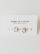 MONDAY EDITION　HOWLITE EARRINGS