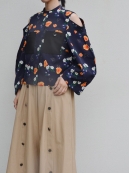 AKIRANAKA Morgan pot sleeve PO(花柄カットオフブルゾン)