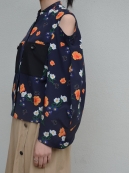 AKIRANAKA Morgan pot sleeve PO(花柄カットオフブルゾン)