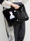 Zayan The Label　 FUR CLUTCH