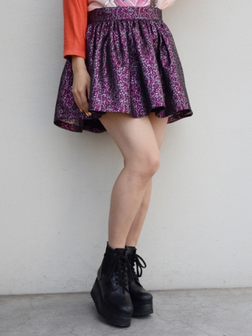 fleamadonna　METALIC FLARED SKIRT